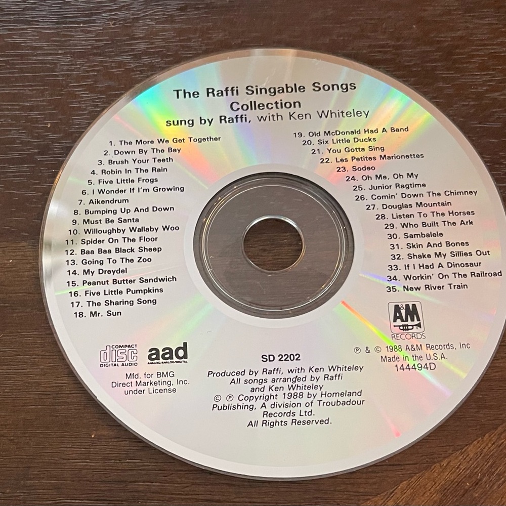 The Raffi Singable Songs Collection